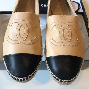 Chanel Lambskin CC Espadrilles